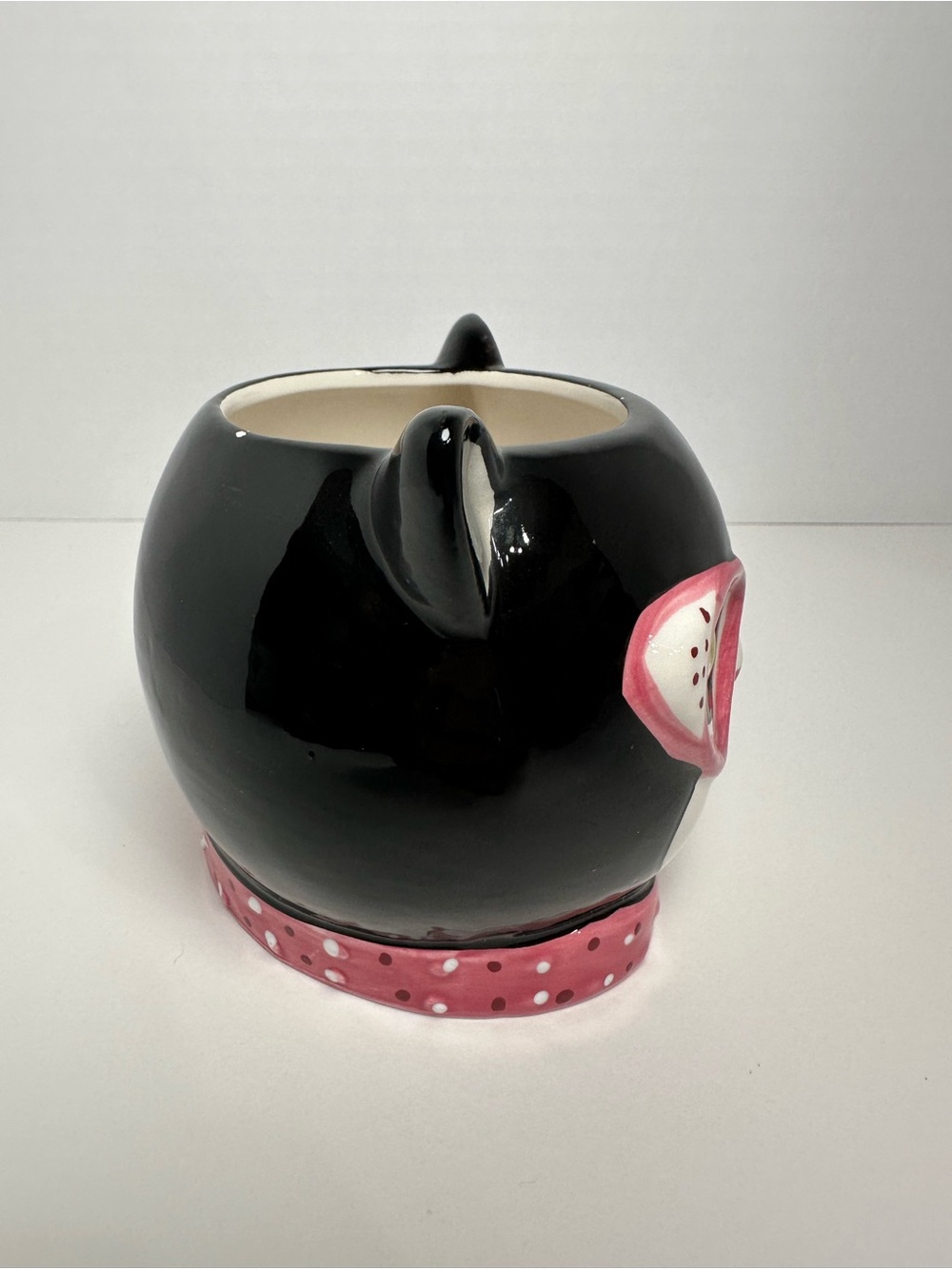 Whimsical Cat Mug with Pink Glasses and Bow - Picture 4 of 6
